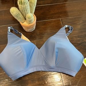 Cacique swim bikini top plus size 22 blue
